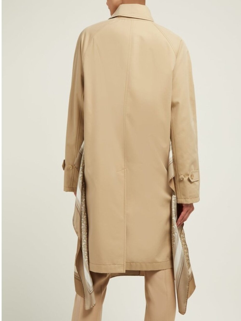 Burberry RUNWAY Scarf Trench Coat US 6 (UK 8/EU 40) Buckle Strap Long Sleeves - Picture 7 of 16